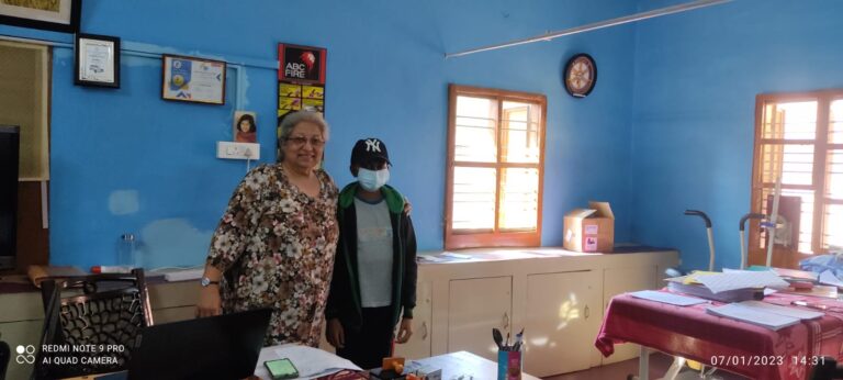 Cured patient  with lymphatic edima